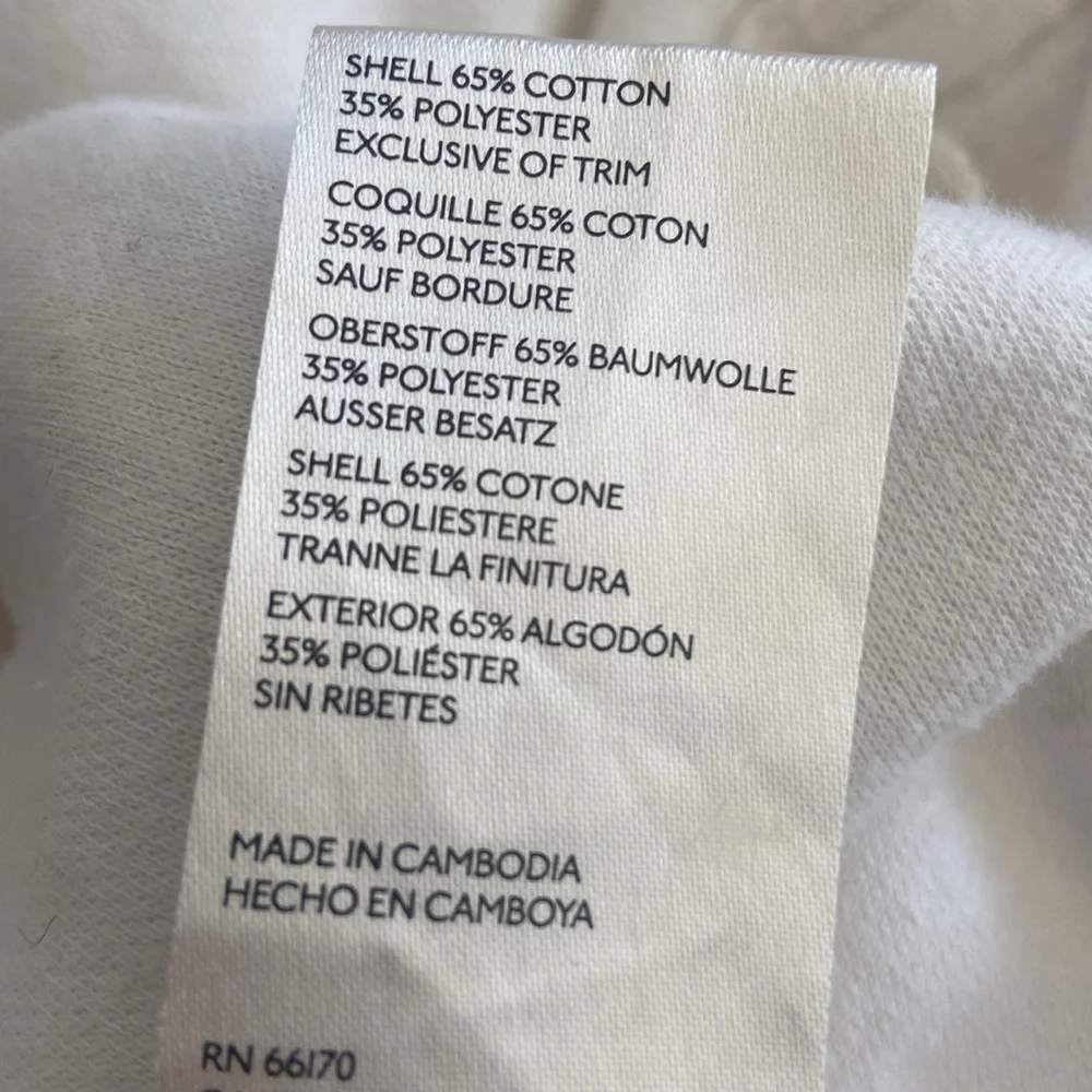 Free People Solid Ivory Nomad Hooded Relaxed Shacket Size Medium - Picture 7 of 7